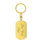 Product photo of Personalized BTTF Keychain Dog Tag Pendant