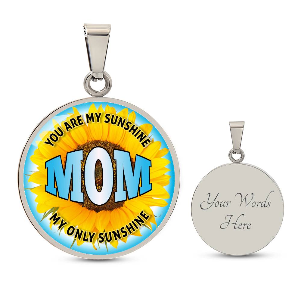 Personalized Circle Necklace for Mom