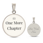 One More Chapter Pendant | Bookworm Gift for Book Lovers