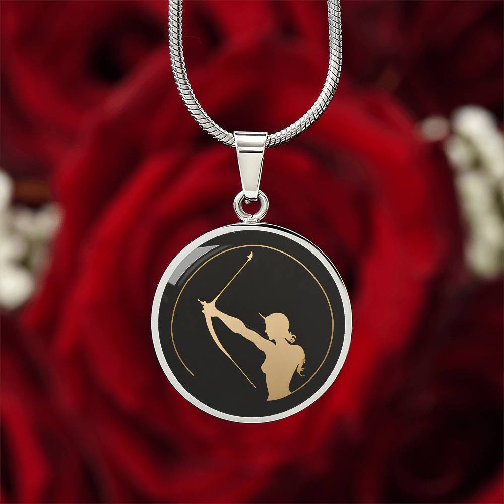 Personalized Sagittarius Zodiac Sign Pendant Necklace