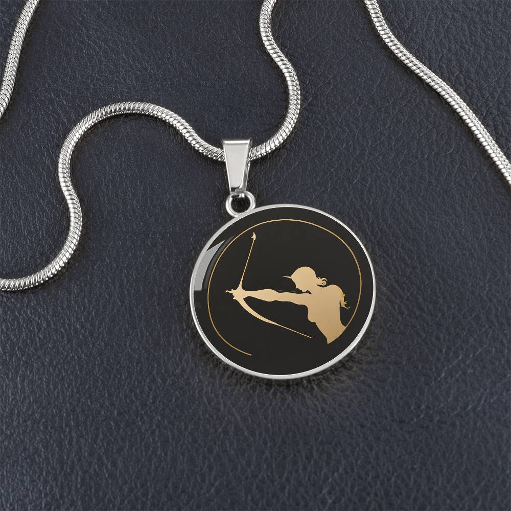 Personalized Sagittarius Zodiac Sign Pendant Necklace