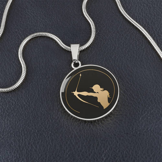 Personalized Sagittarius Zodiac Sign Pendant Necklace