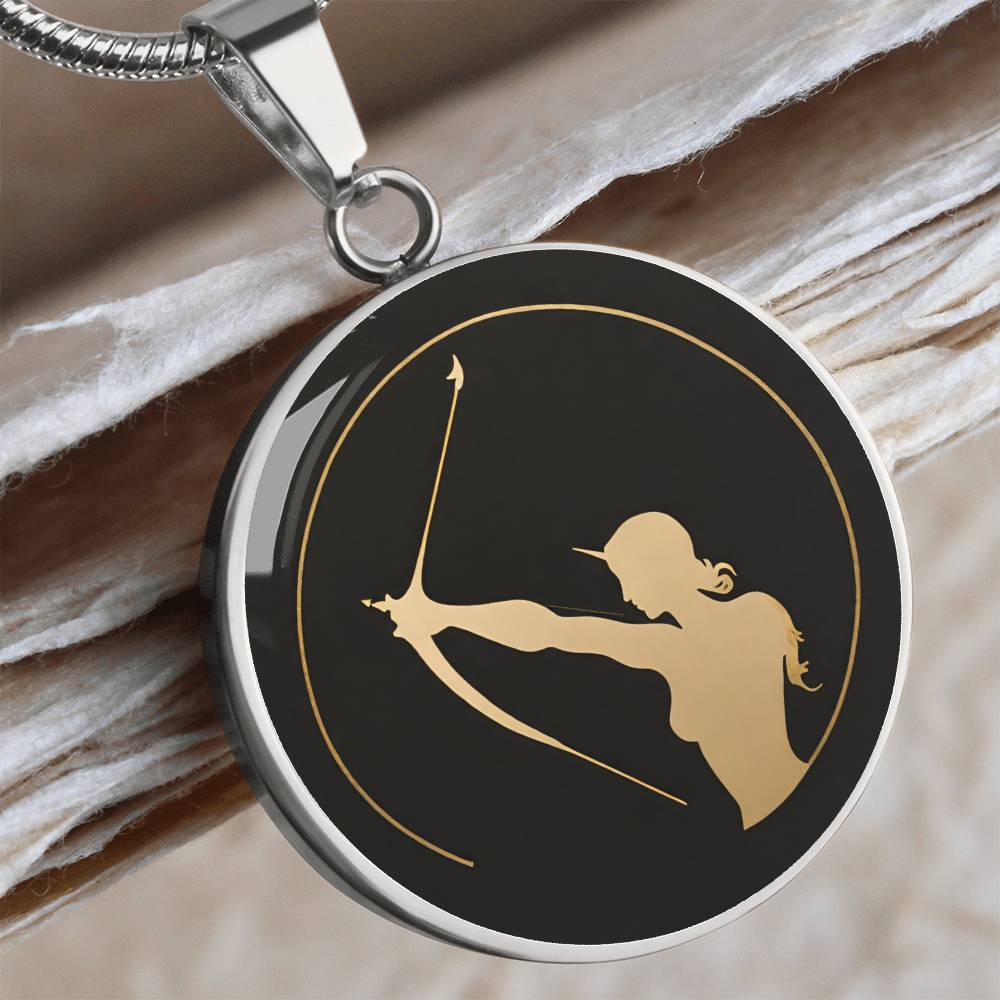 Personalized Sagittarius Zodiac Sign Pendant Necklace