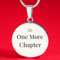 One More Chapter Pendant | Bookworm Gift for Book Lovers