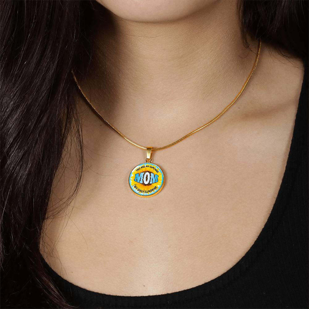 Personalized Circle Necklace for Mom