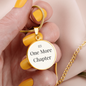 One More Chapter Pendant | Bookworm Gift for Book Lovers