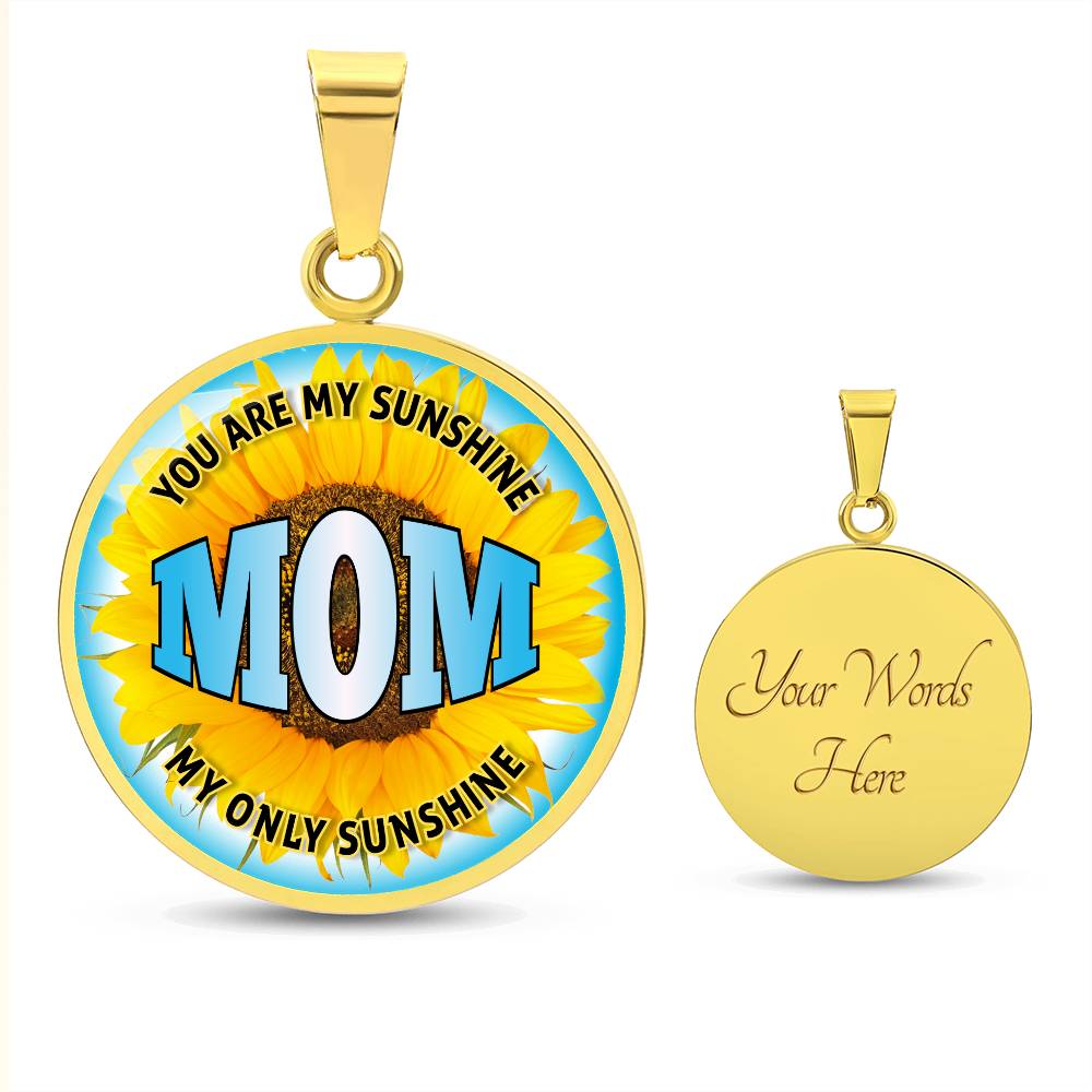 Personalized Circle Necklace for Mom