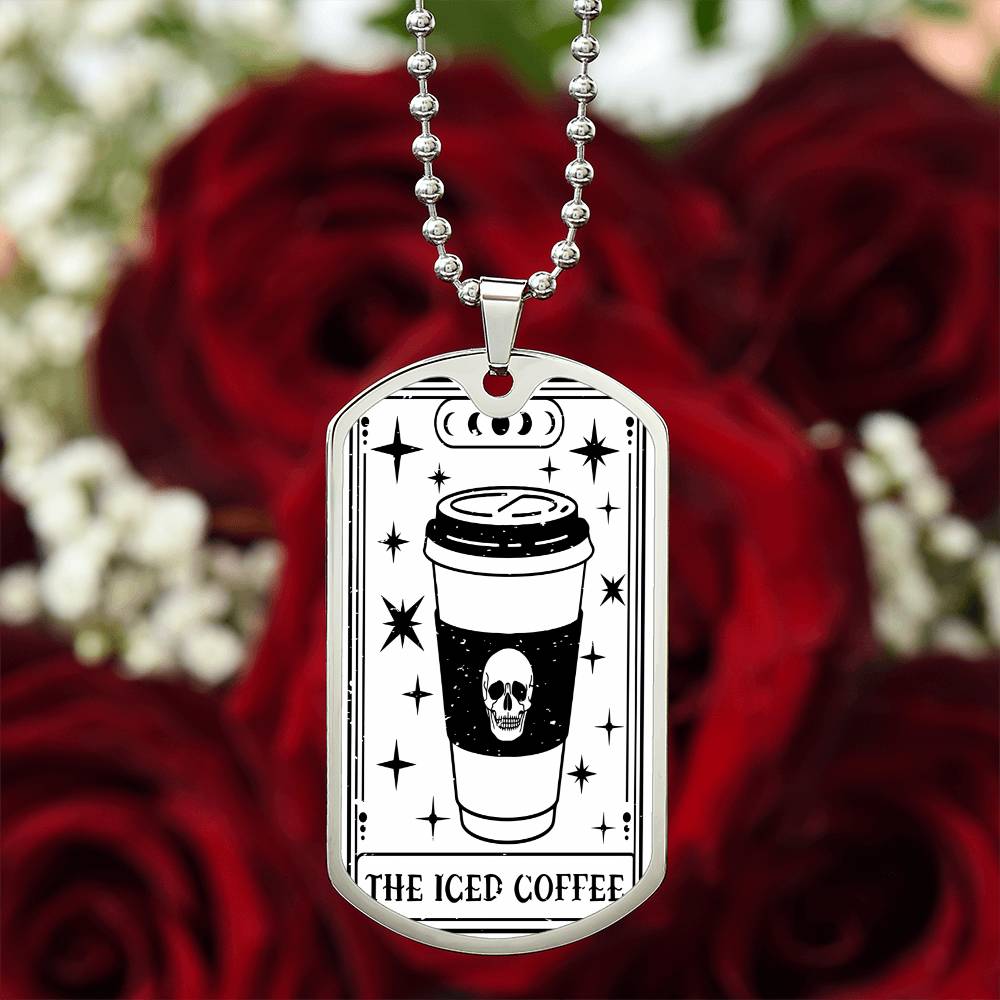 Tarot Card Necklace | Iced Coffee Lover