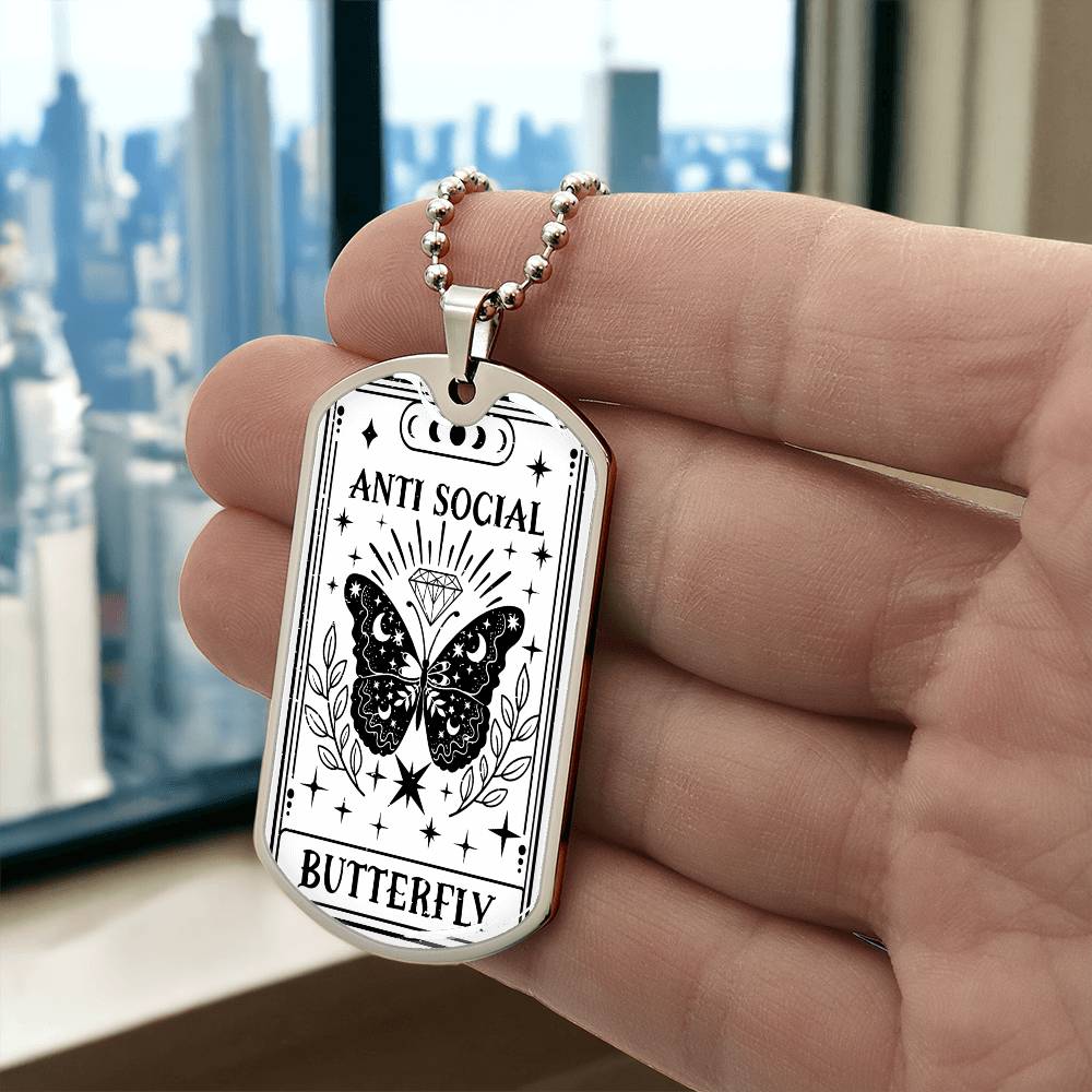 Tarot Card Necklace | Anti Social