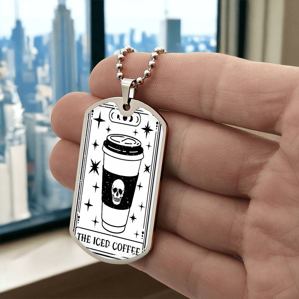 Tarot Card Necklace | Iced Coffee Lover