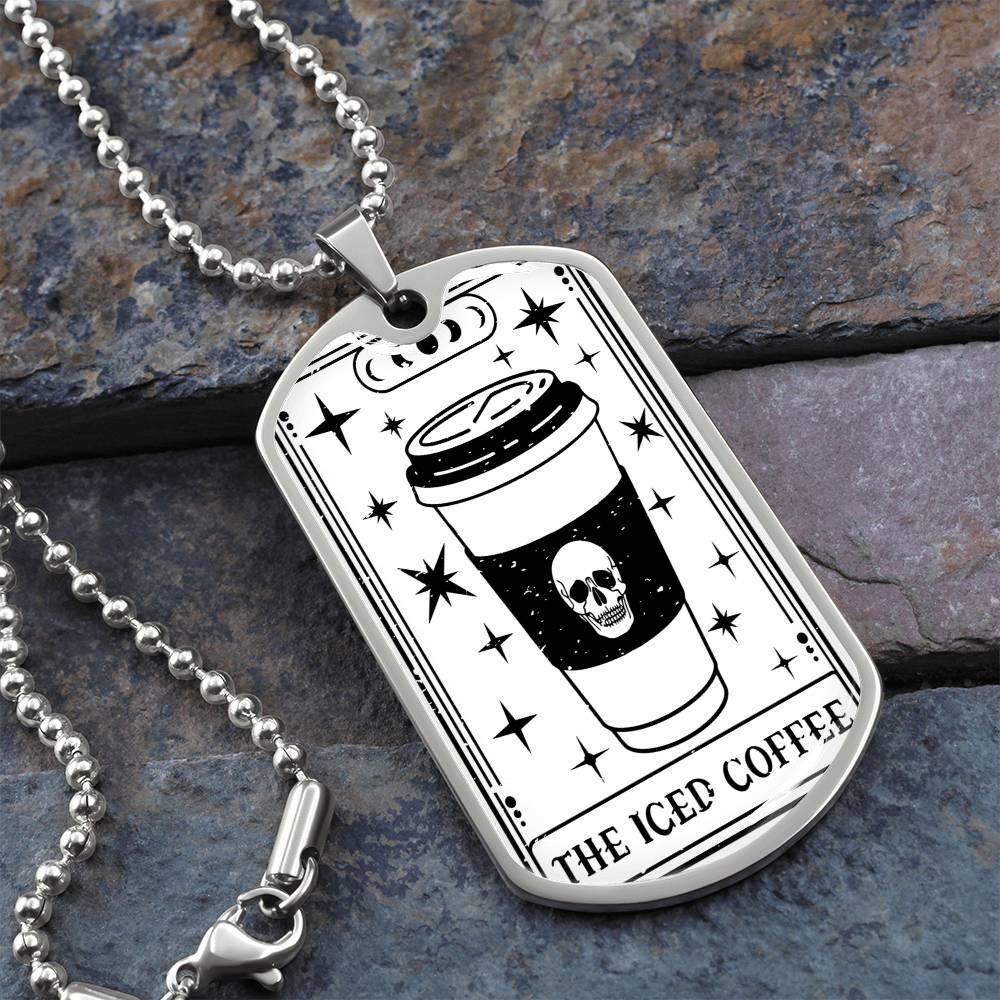 Tarot Card Necklace | Iced Coffee Lover