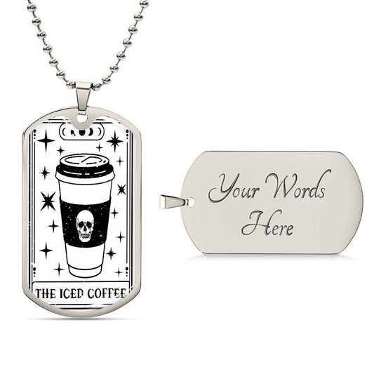 Tarot Card Necklace | Iced Coffee Lover