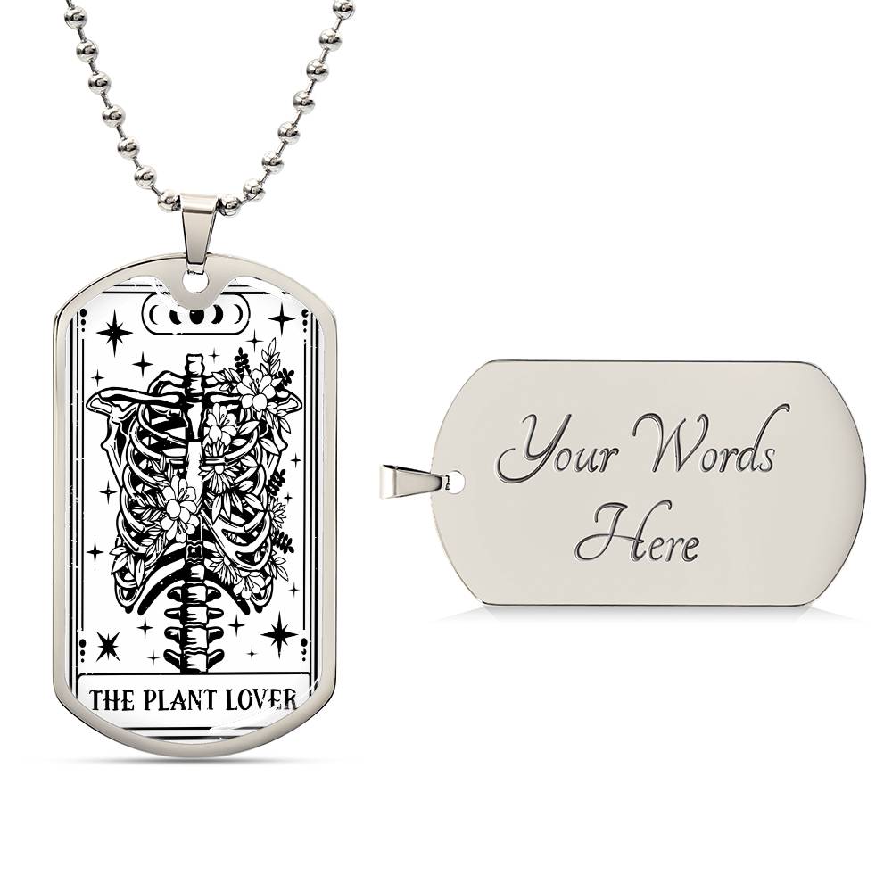 Tarot Card Necklace for Him | The Plant Lover