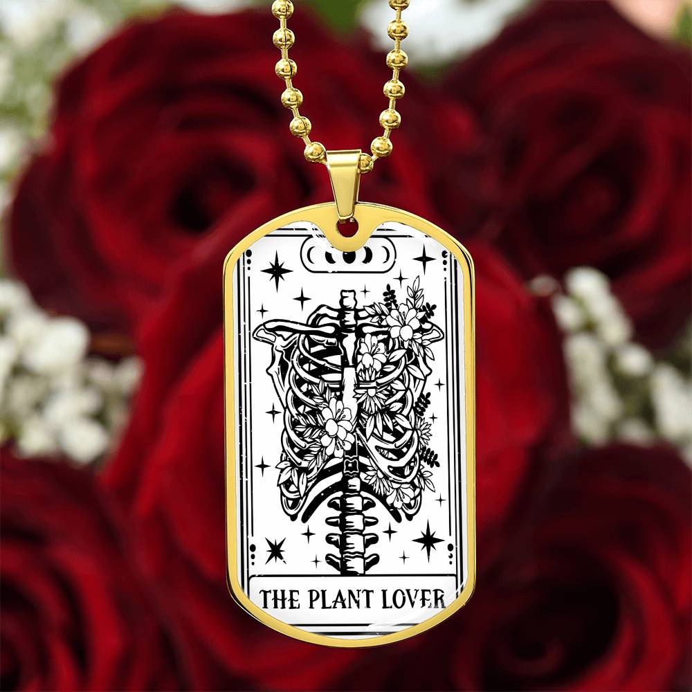 Tarot Card Necklace for Him | The Plant Lover