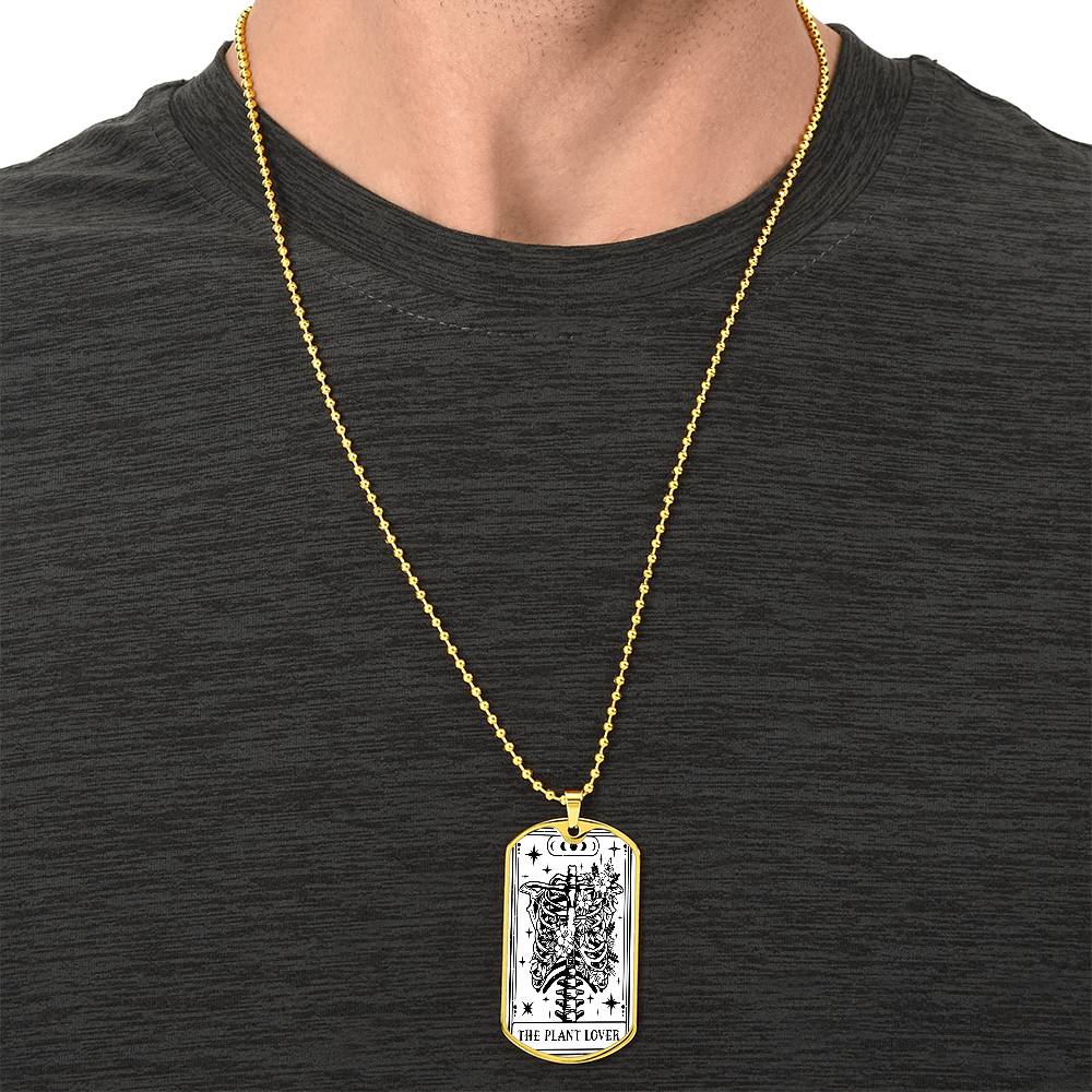 Tarot Card Necklace for Him | The Plant Lover