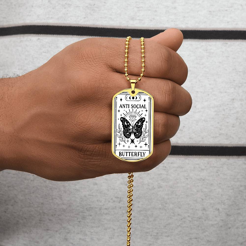 Tarot Card Necklace | Anti Social