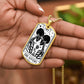 Tarot Card Necklace for Him | The Lovers