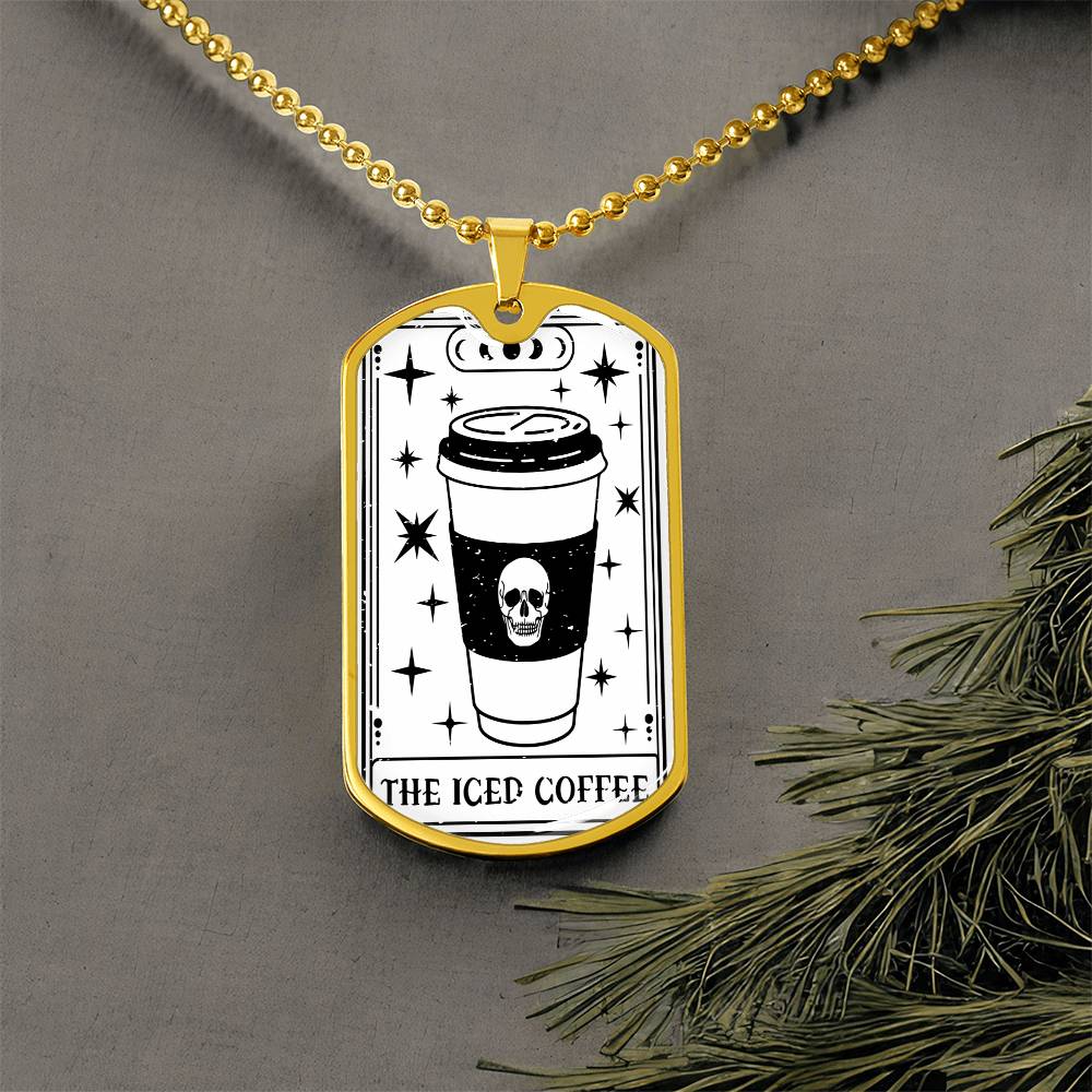 Tarot Card Necklace | Iced Coffee Lover