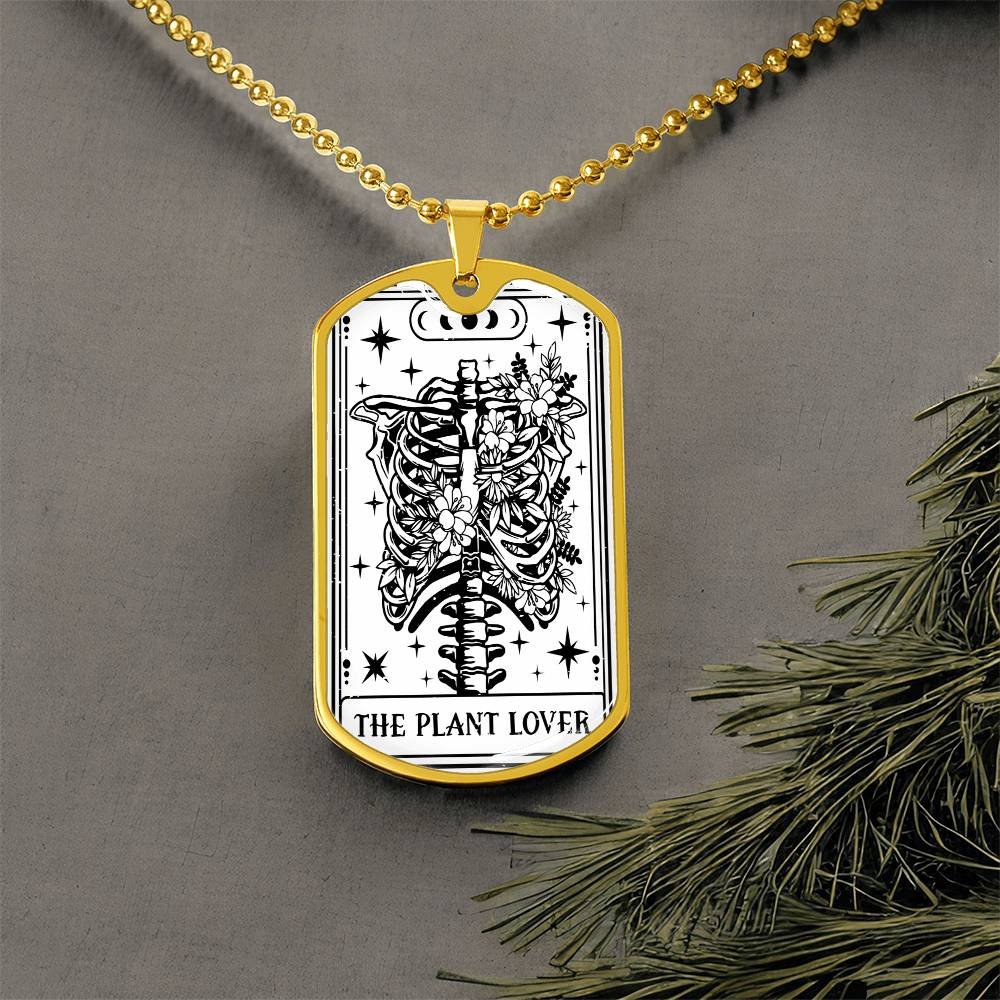 Tarot Card Necklace for Him | The Plant Lover