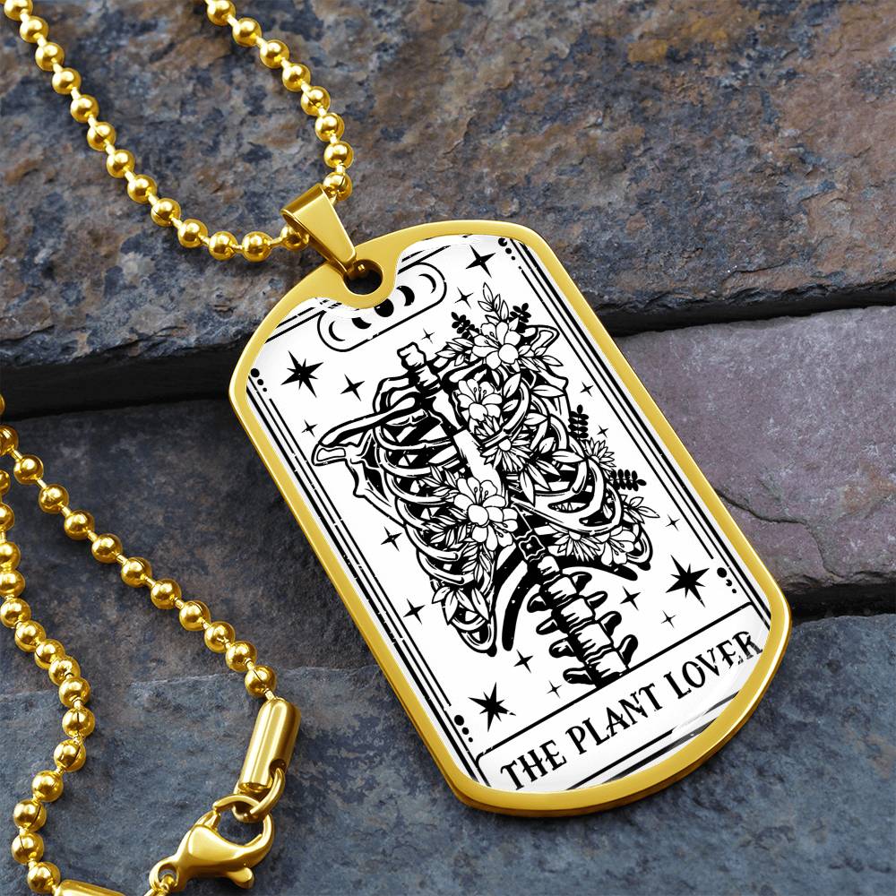 Tarot Card Necklace for Him | The Plant Lover