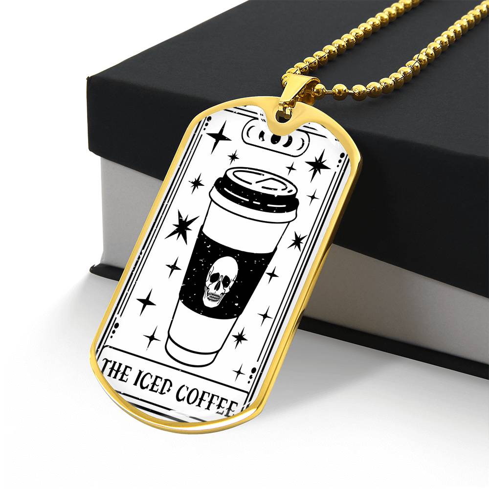 Tarot Card Necklace | Iced Coffee Lover