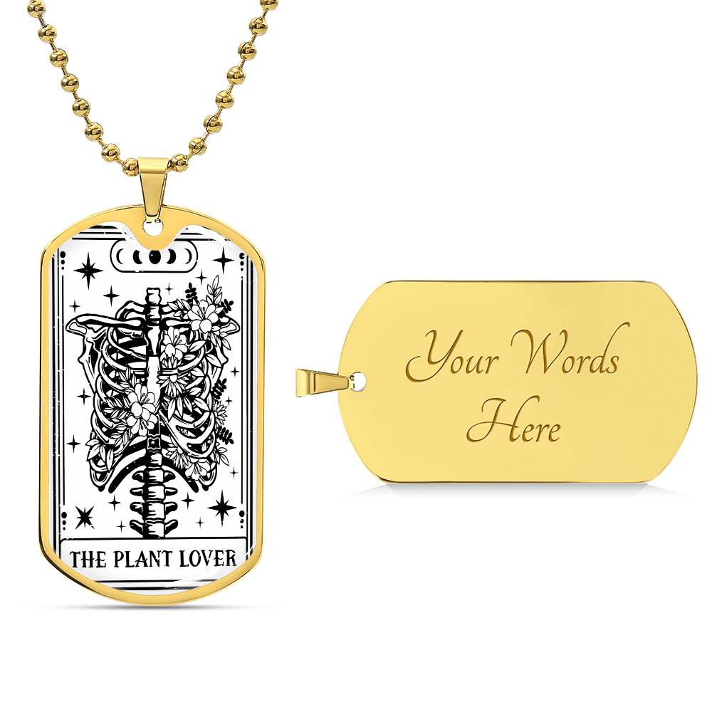 Tarot Card Necklace for Him | The Plant Lover