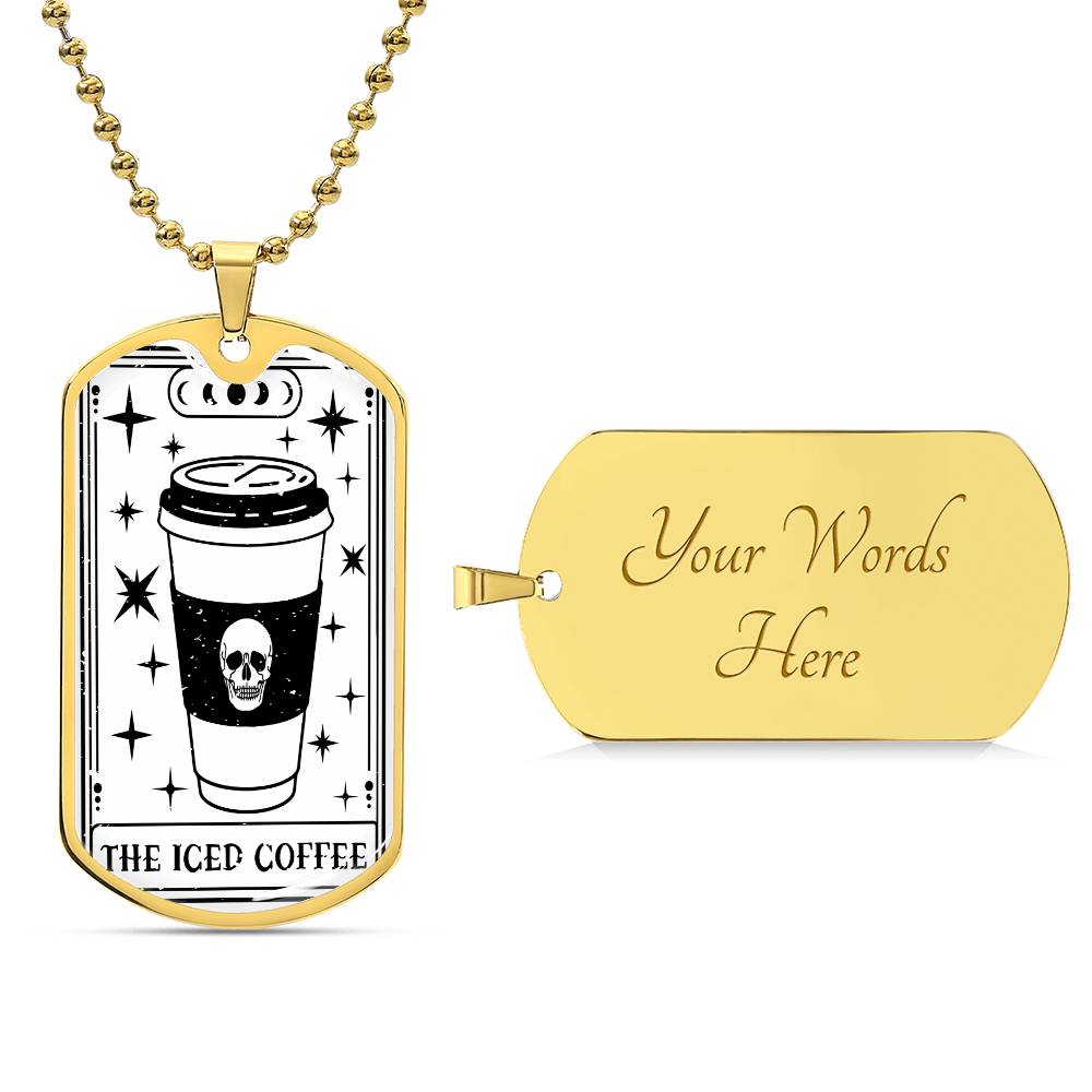 Tarot Card Necklace | Iced Coffee Lover