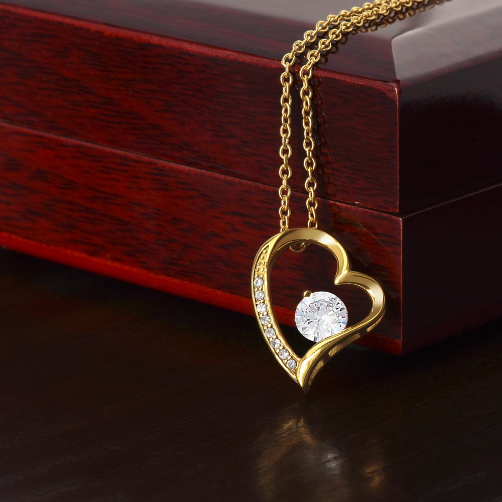 Bonus Daughter Forever Love Necklace with Message Card