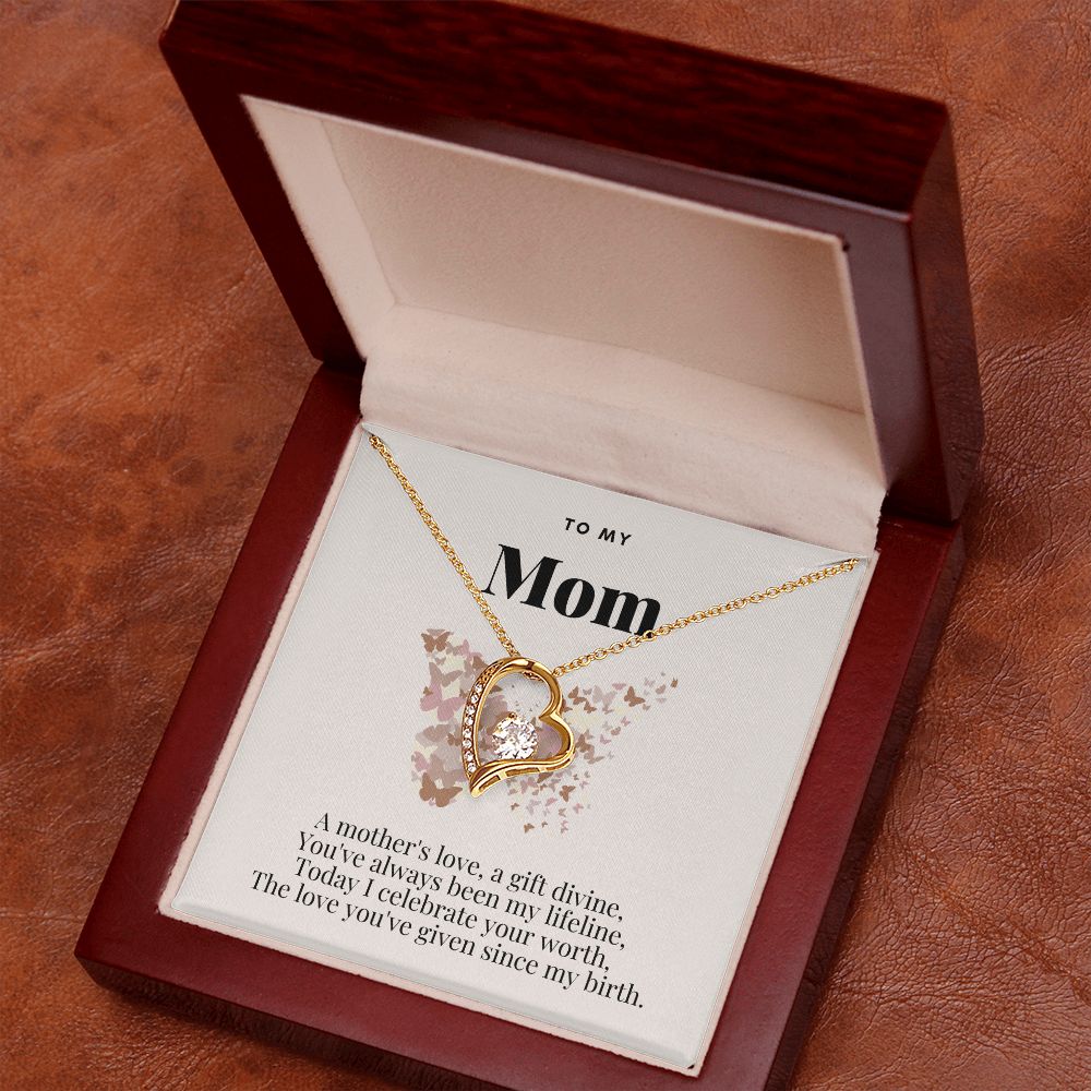 To My Mom - Mother's Love - Forever Love Necklace