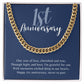 Product photo of 1st Year Anniversary Gift for Him