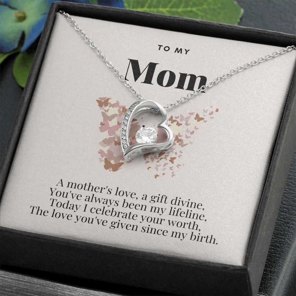 To My Mom - Mother's Love - Forever Love Necklace