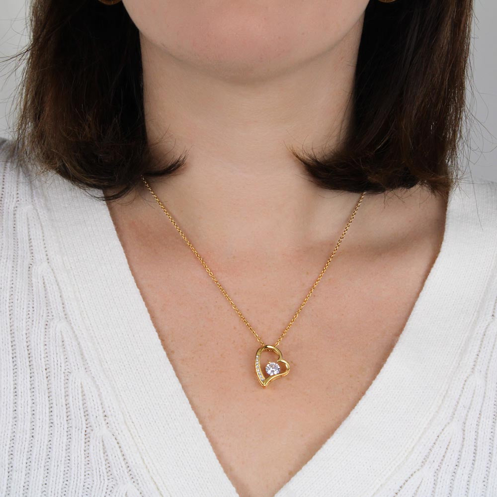 Bonus Daughter Forever Love Necklace with Message Card