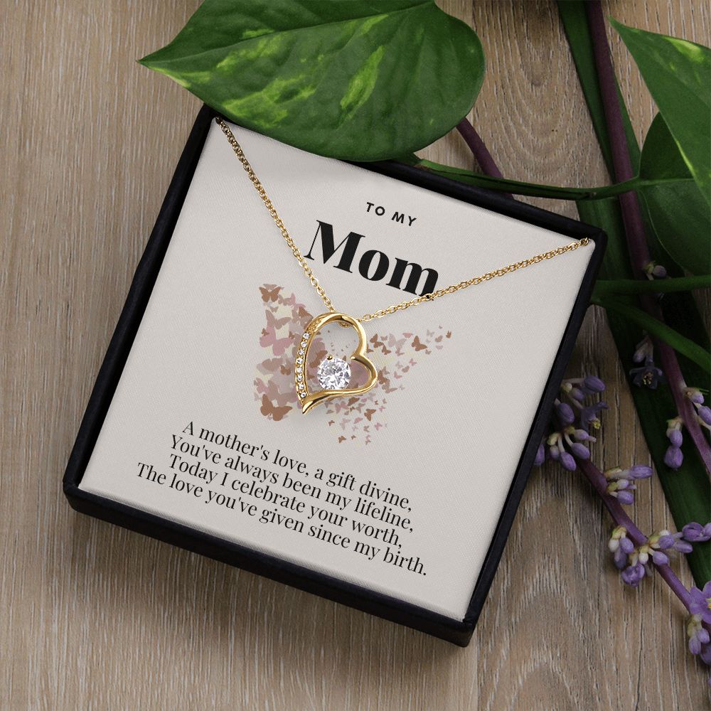 To My Mom - Mother's Love - Forever Love Necklace