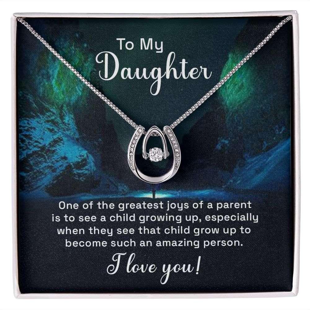 Daughter Necklace Gift From Dad and Mom