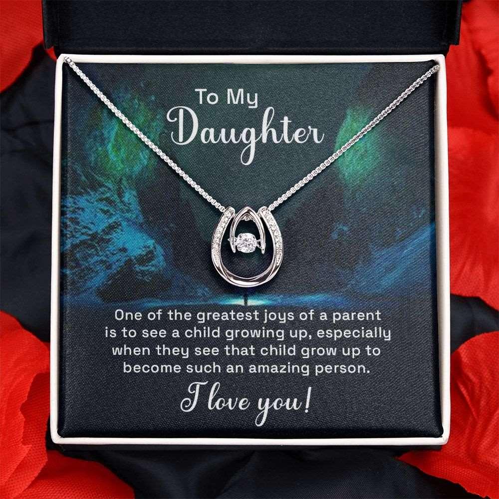 Daughter Necklace Gift From Dad and Mom