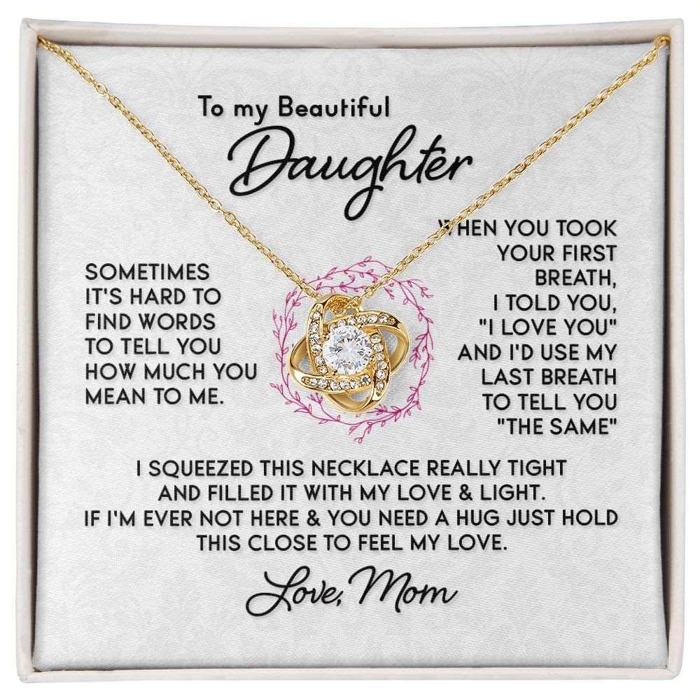 Daughter - Love Knot Necklace