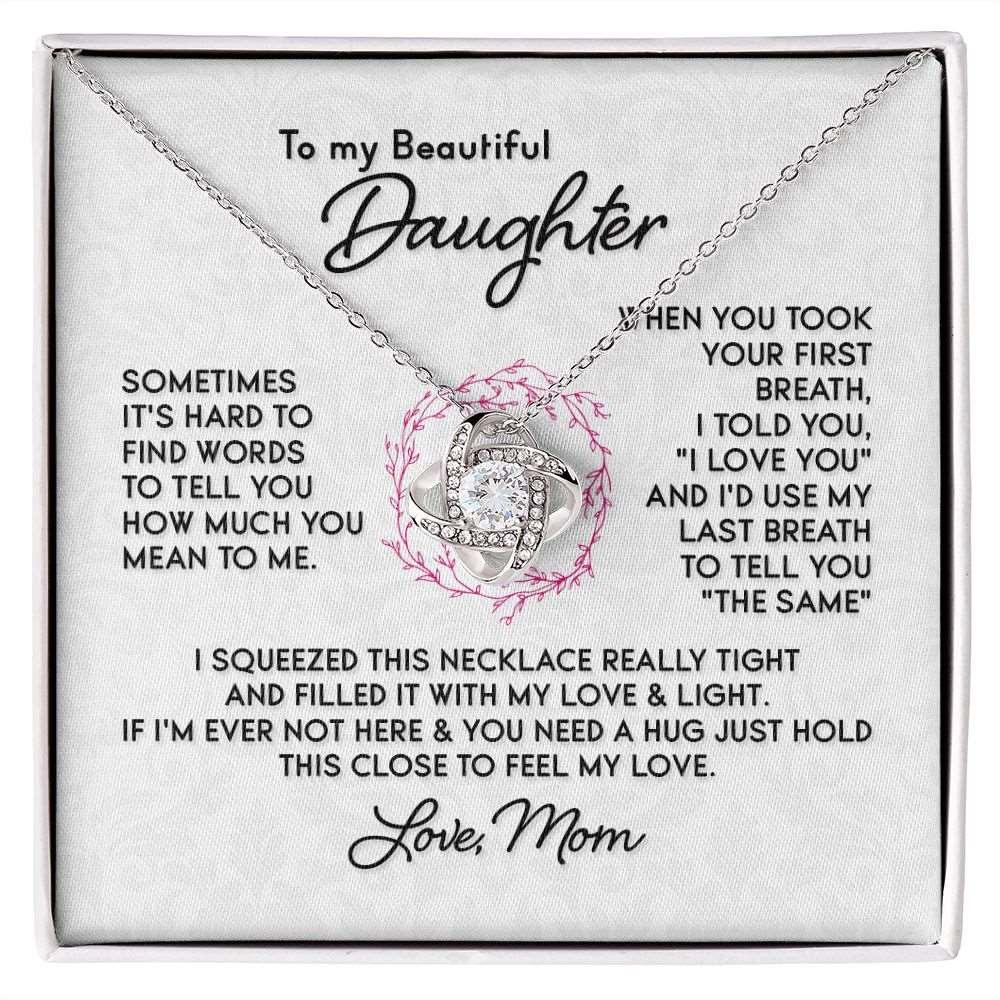 Daughter - Love Knot Necklace