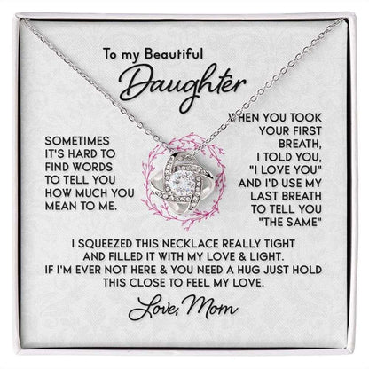 Daughter - Love Knot Necklace