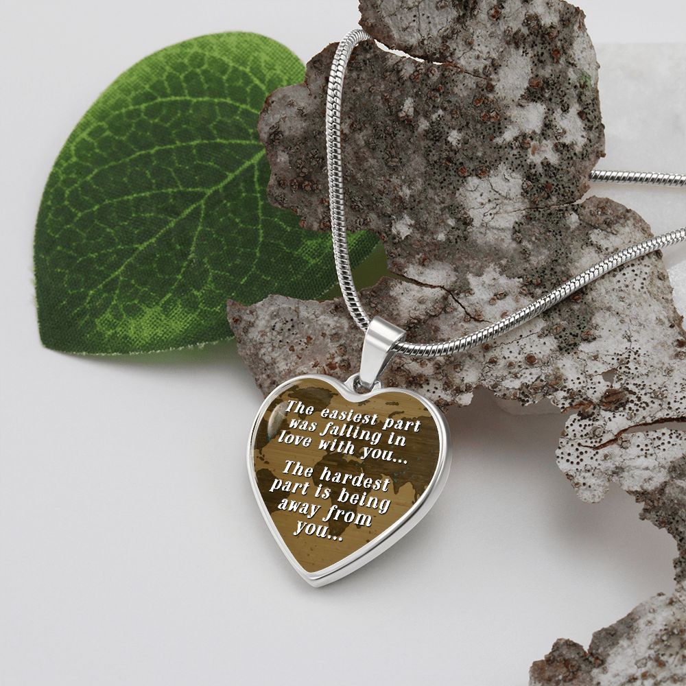 Away From Family - Hardest Part- Pendant Necklace