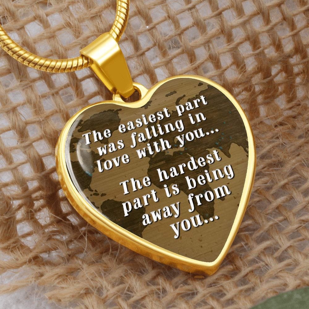 Away From Family - Hardest Part- Pendant Necklace