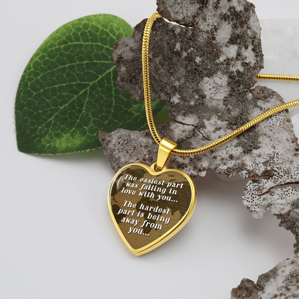 Away From Family - Hardest Part- Pendant Necklace
