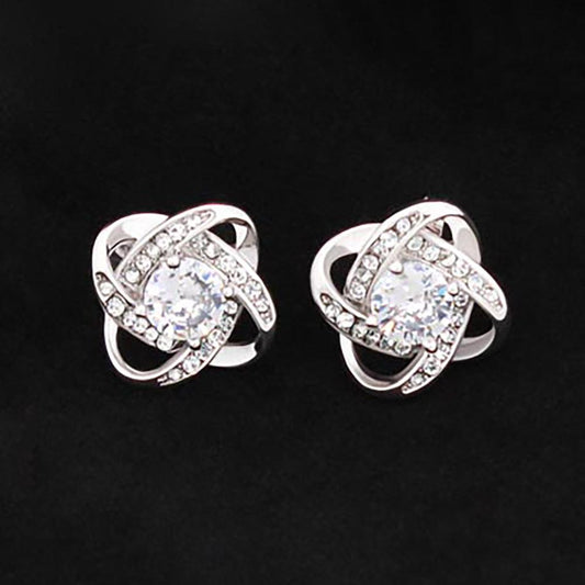 Love Knot Stud Earrings - Pendant Republic