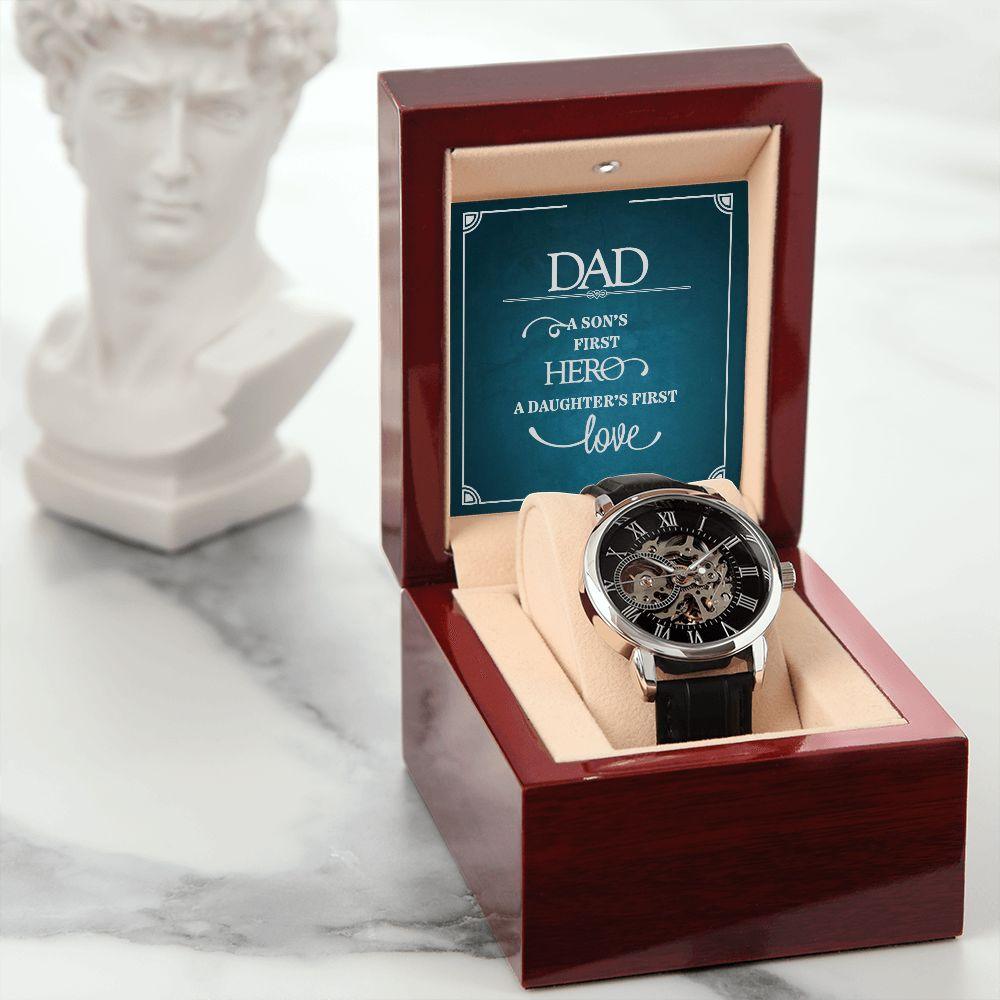 To Dad - Men's Openwork Watch - Pendant Republic