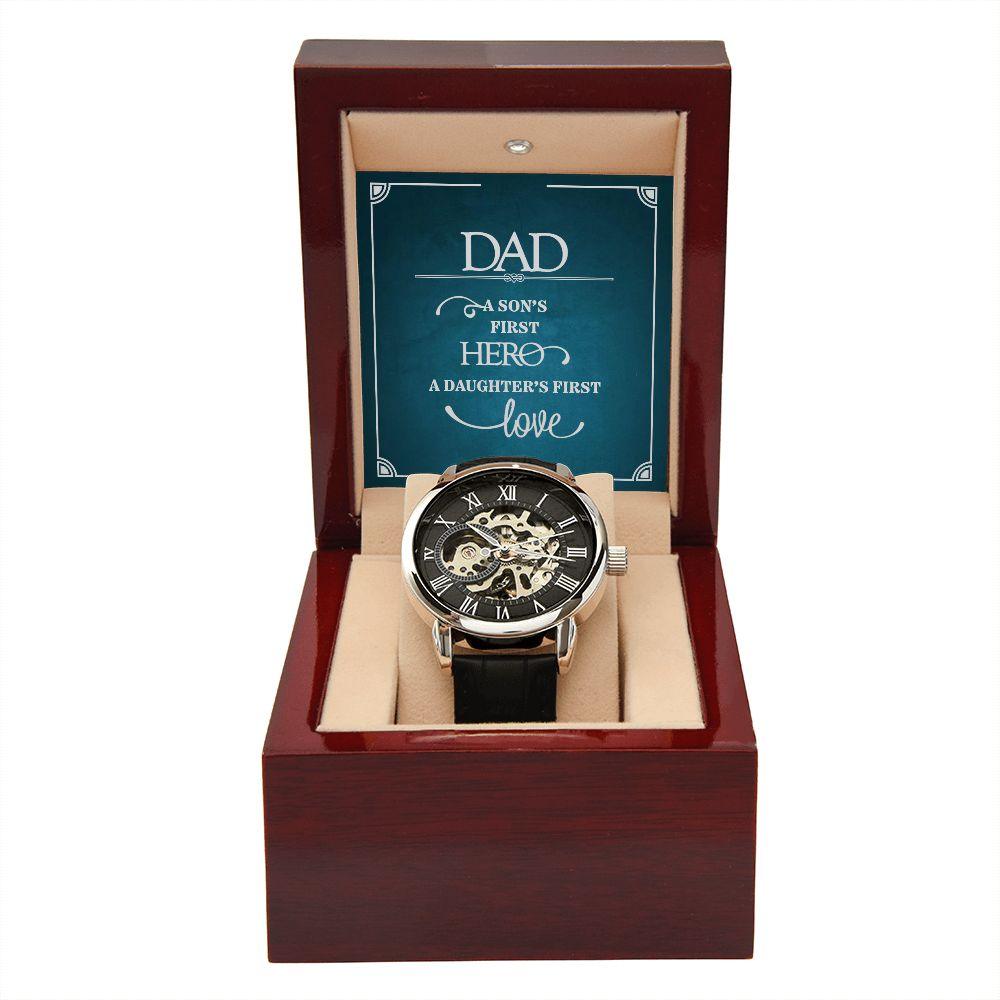 To Dad - Men's Openwork Watch - Pendant Republic