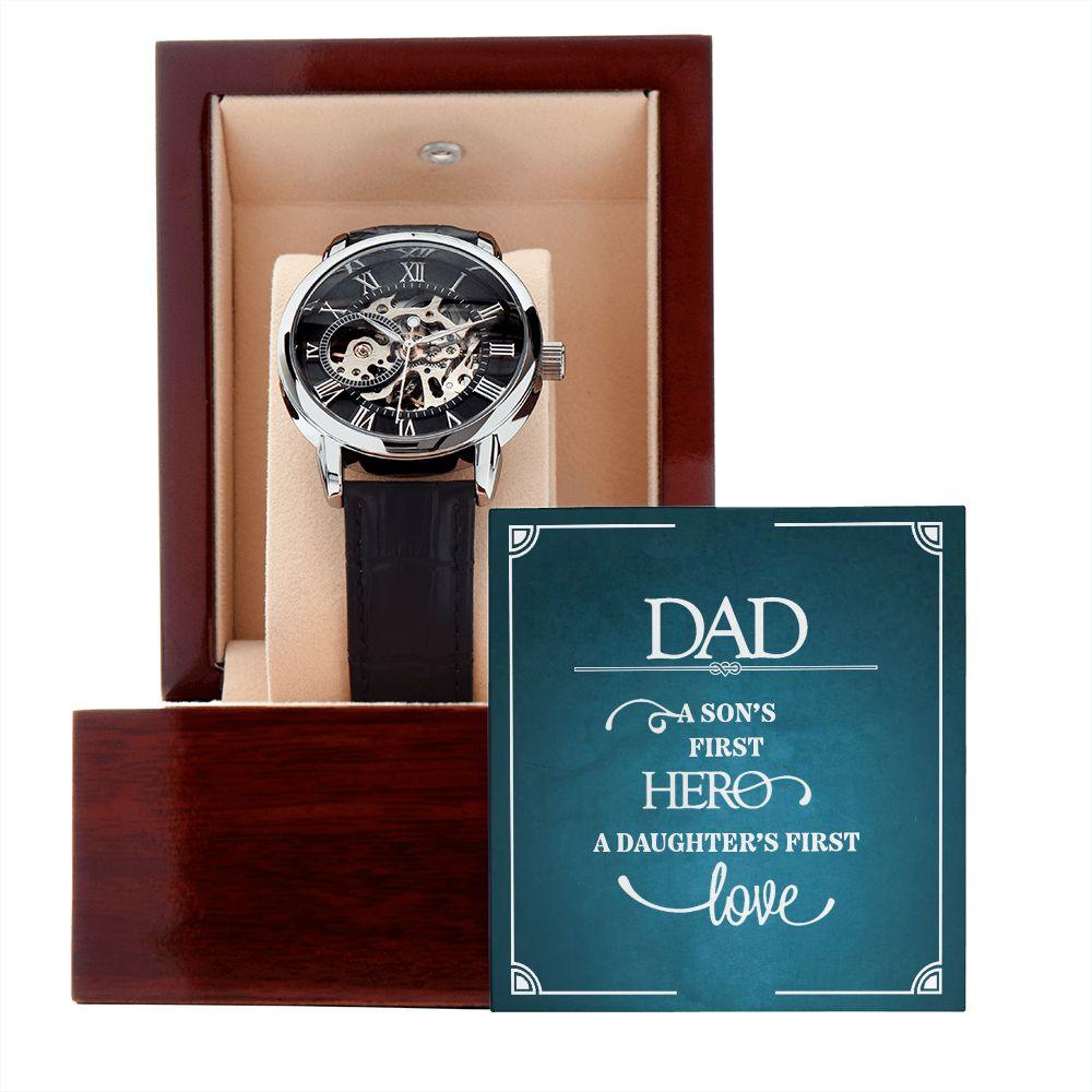 To Dad - Men's Openwork Watch - Pendant Republic