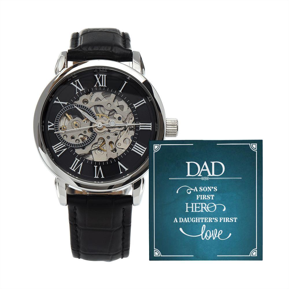 To Dad - Men's Openwork Watch - Pendant Republic