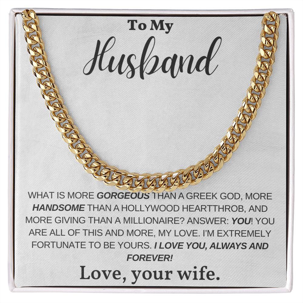[Almost Sold Out] My Husband - Greek God - Cuban Link Chain - Pendant Republic