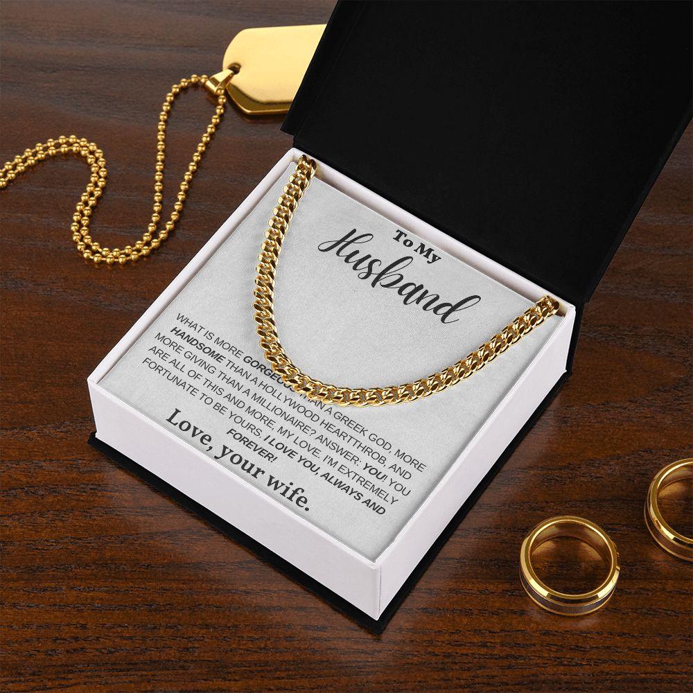 [Almost Sold Out] My Husband - Greek God - Cuban Link Chain - Pendant Republic