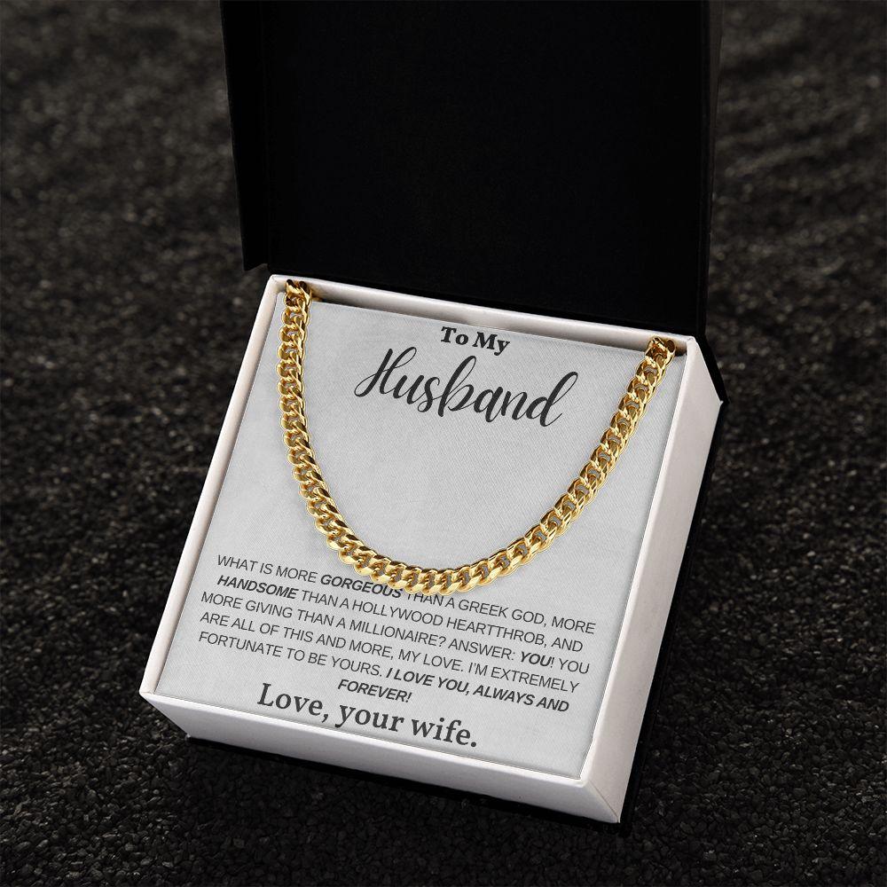 [Almost Sold Out] My Husband - Greek God - Cuban Link Chain - Pendant Republic