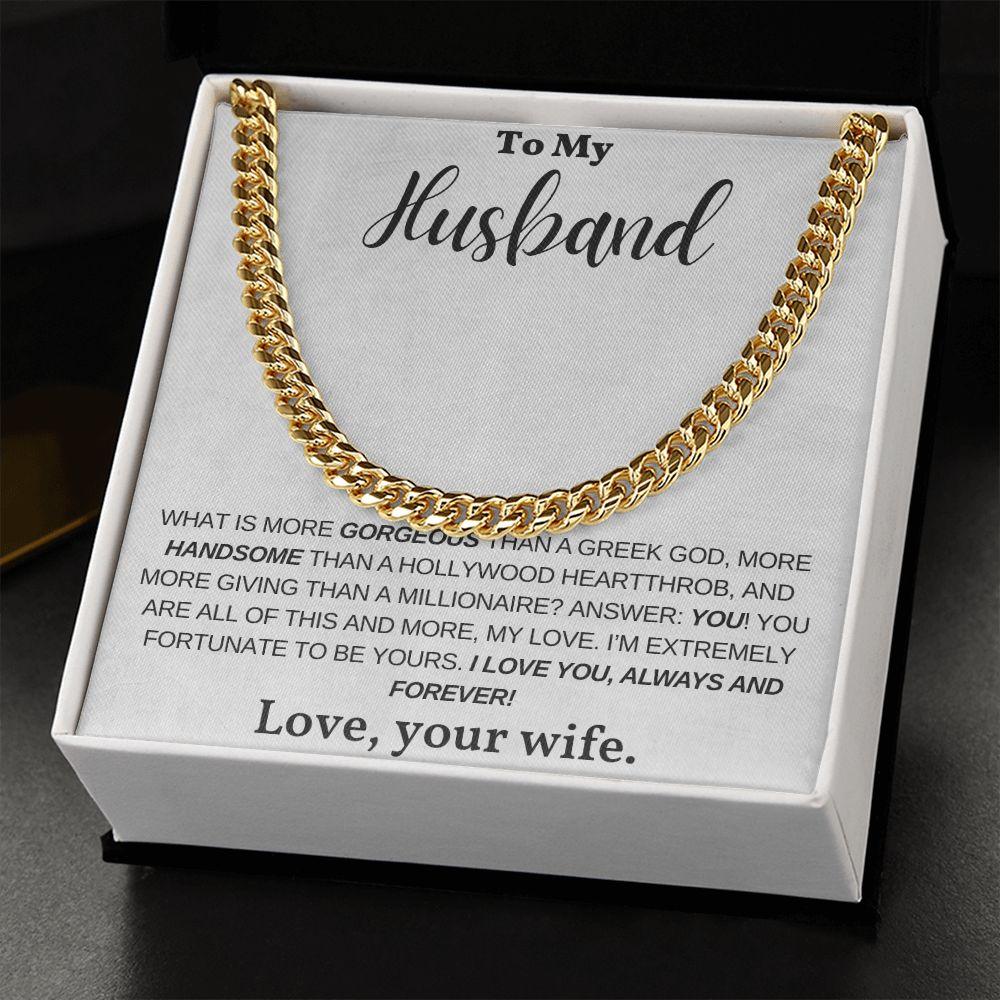 [Almost Sold Out] My Husband - Greek God - Cuban Link Chain - Pendant Republic